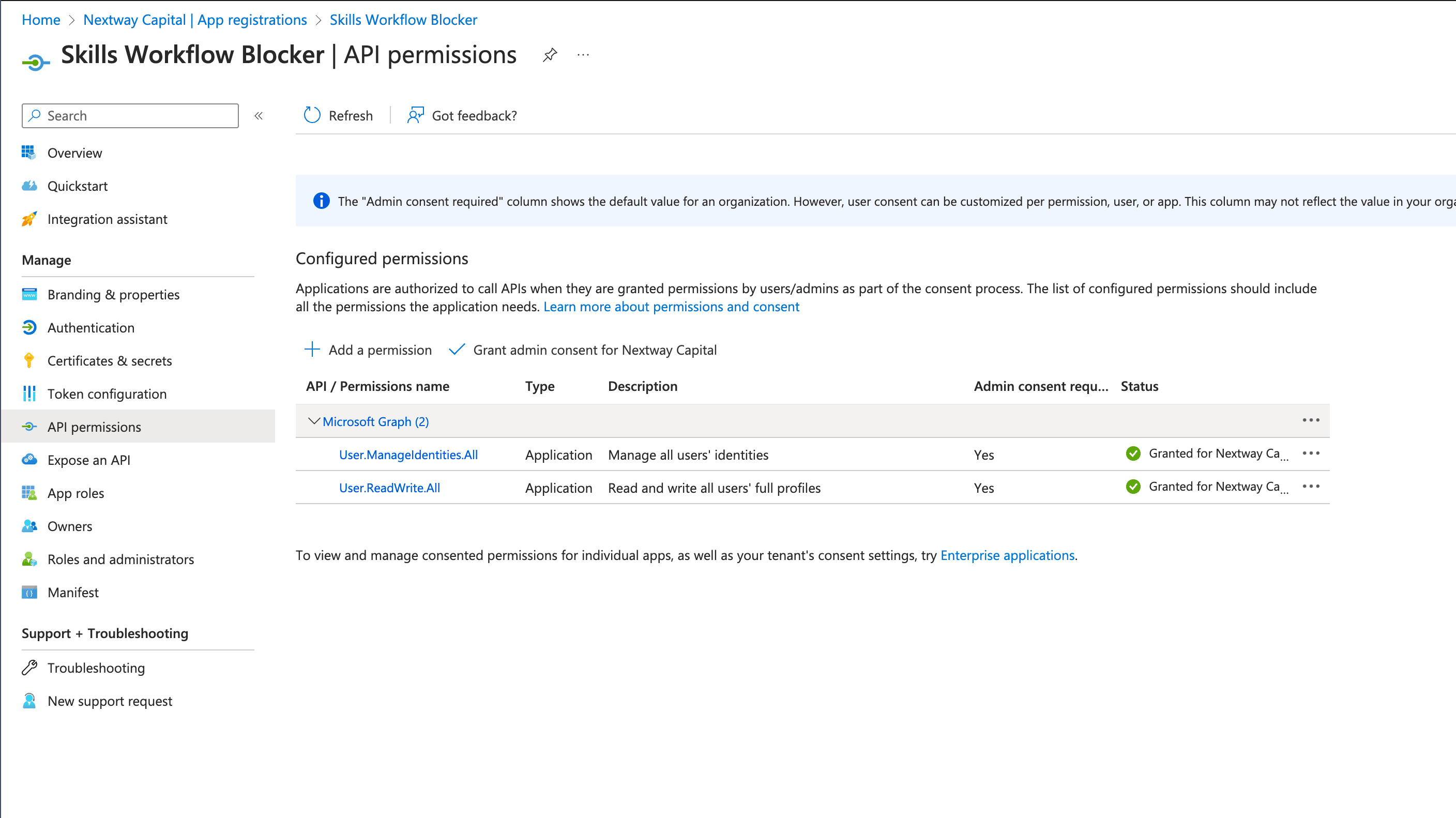 Api Permissions